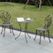 Gardenised Indoor and Outdoor Bronze Dinning Set 2 Chairs with 1 Table Bistro Patio Cast Aluminum. QI003961.BZ - alternate 7